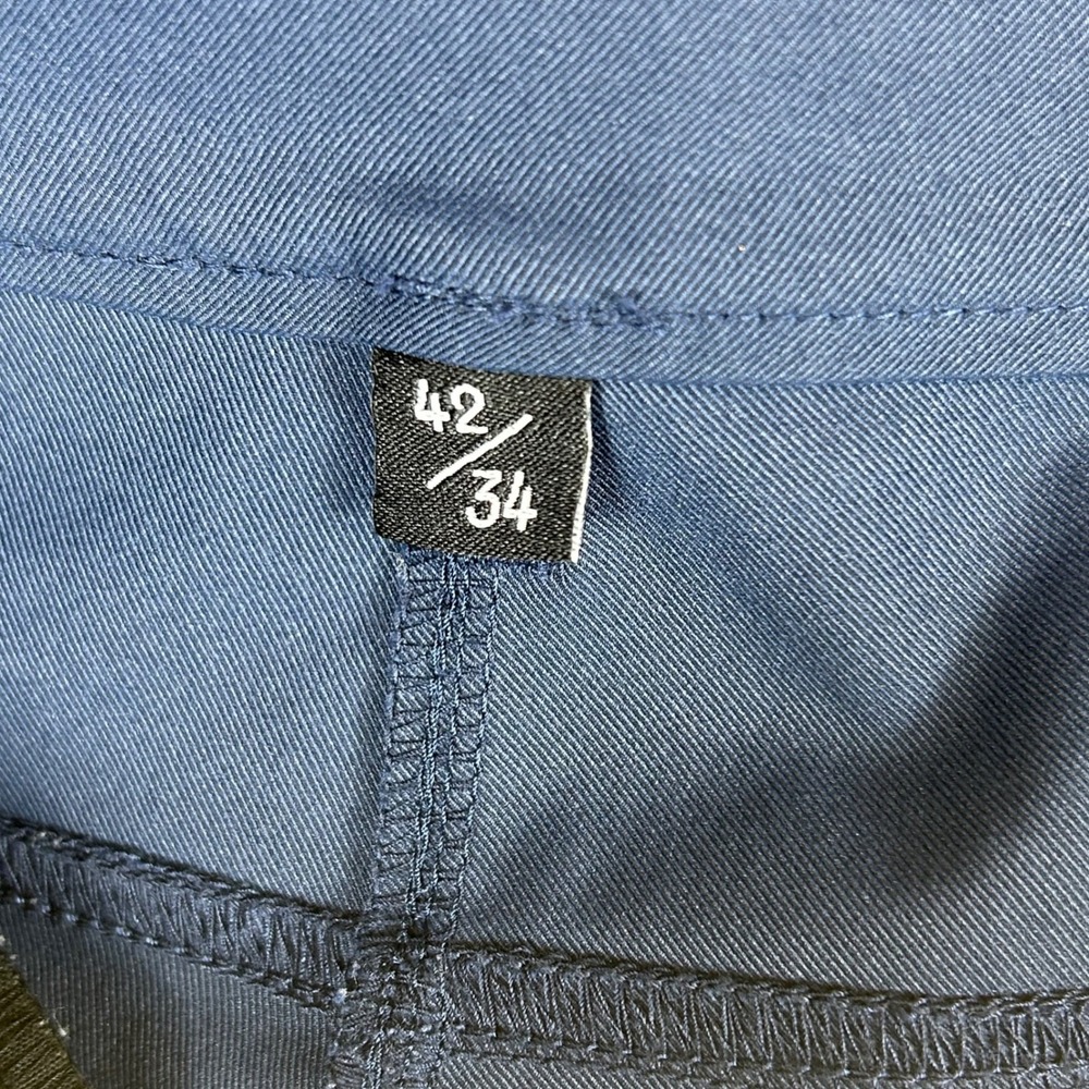 Public Rec All Day Pants Mens 42 34 Navy Blue Straight Leg Casual Golf Chinos - Picture 7 of 9
